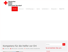 Tablet Screenshot of drk-dorndorf.de